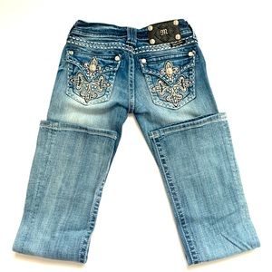 Miss Me Bootcut Cross Flap Pocket Jeans Size 00 24